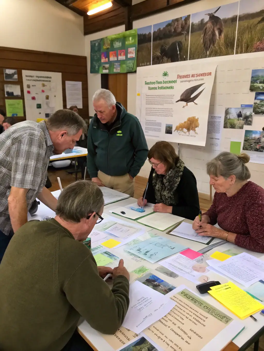 An image of a SAONE & DOUBS educational workshop, with participants learning about wetland conservation and sustainable practices.